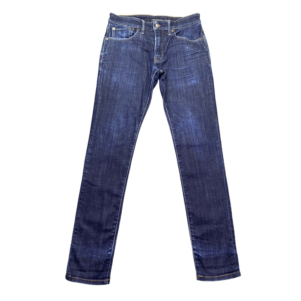Lucky Brand 105 Slim Taper Jeans Mens Sz 29 Dark Wash Indigo Stretch Denim